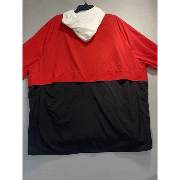 Air Jordan Anorak Wings Parka Insulated Hooded Jacket Red White Black Men’s XXL - Picture 10 of 11